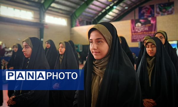 اجتماع ۳۰۰۰نفری دختران حاج قاسم به مناسبت ولادت حضرت معصومه(س) و روز دختر در شهرستان ملارد 