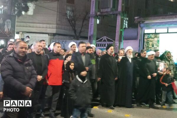 خروش عظیم مردم نصیر شهر در دسته عزاداری شهادت آیت الله امام خامنه ای (قدس سره)