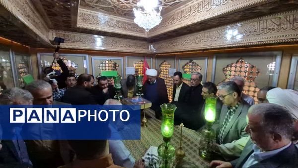 مراسم غبارروبی ضریح مطهر حضرت سلطانعلی(ع) همزمان با میلاد پیامبر(ص) و امام صادق(ع) در مشهد اردهال