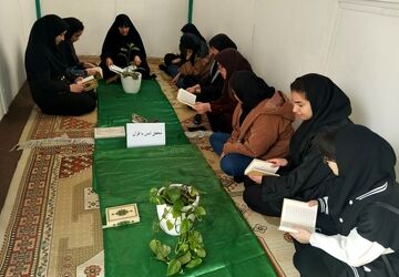 محفل انس با قرآن در هنرستان بصیرت