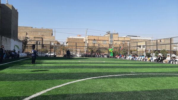 افتتاحیه زمین چمن مصنوعی در دبستان فطرت