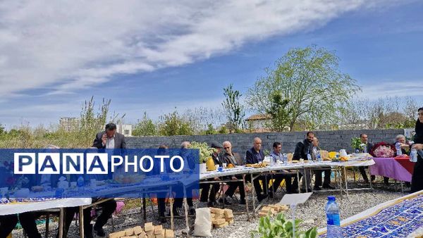 آیین کلنگ‌زنی دبیرستان دخترانه افراسیابی در محمود‌آباد 