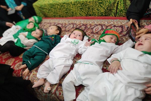 همایش شیرخوارگان حسینی در شهر بار