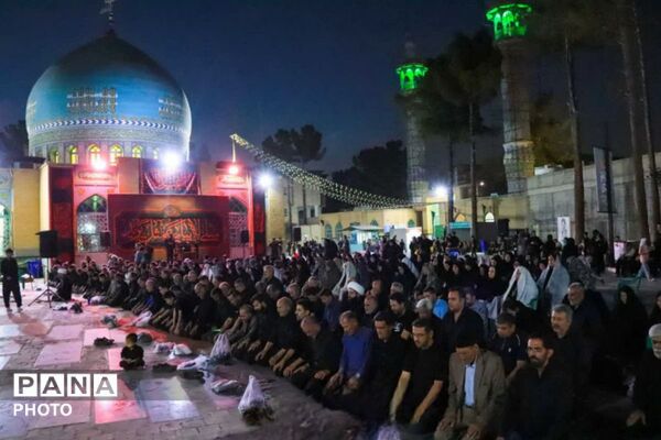 عزاداری شب هفتم محرم در امامزاه عمادالدین رباط‌کریم