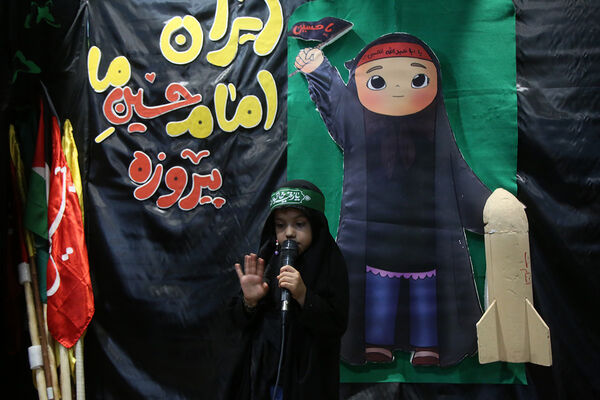 عزاداری کودکان هیات «زیر گنبد طلا» برای دختر سه ساله امام حسین(ع)
