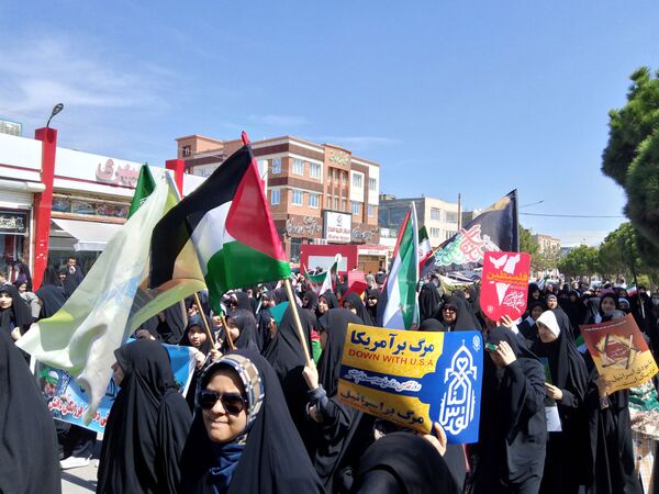 راهپیمایی باشکوه روز قدس در شهرستان گلبهار