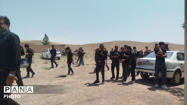 مراسم عزاداری در روز عاشورا همراه با حضور پر شور مردم روستای شوریاب