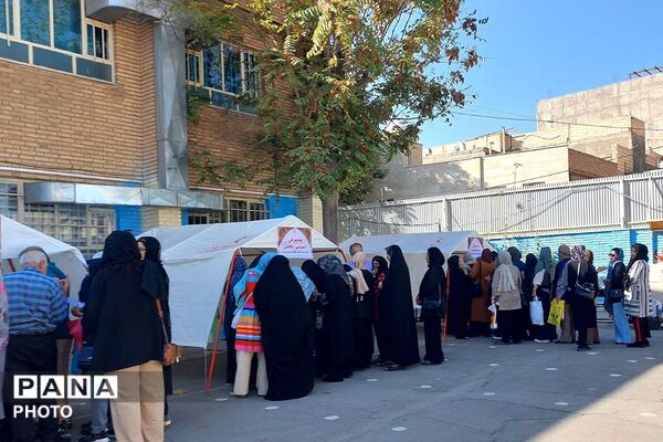دومین کاروان سلامت جمعیت هلال‌احمر در مدرسه شهید رستمی ،شهرستان قدس 