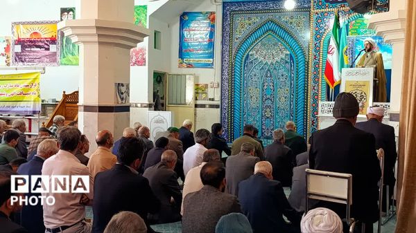 نخستین نماز جمعه ماه مبارک رمضان در شهرستان خلیل‌آباد 