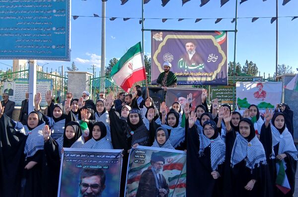 برگزاری مراسم راهپیمایی قدس در روستاهای صرم و جعفرآباد قم
