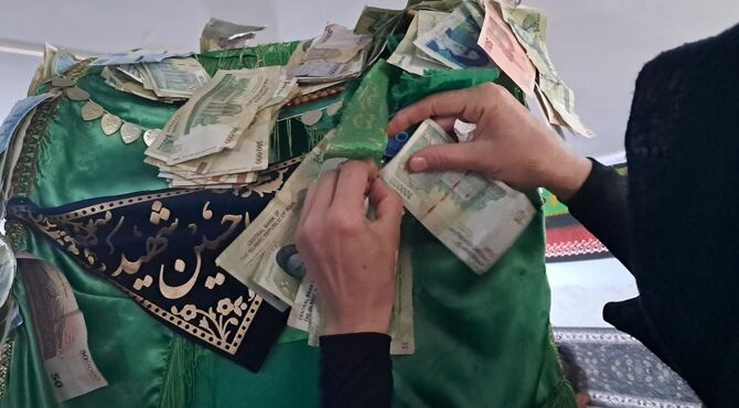 مراسم چهارم محرم در مسجد امام رضا(ع) نظرآباد 