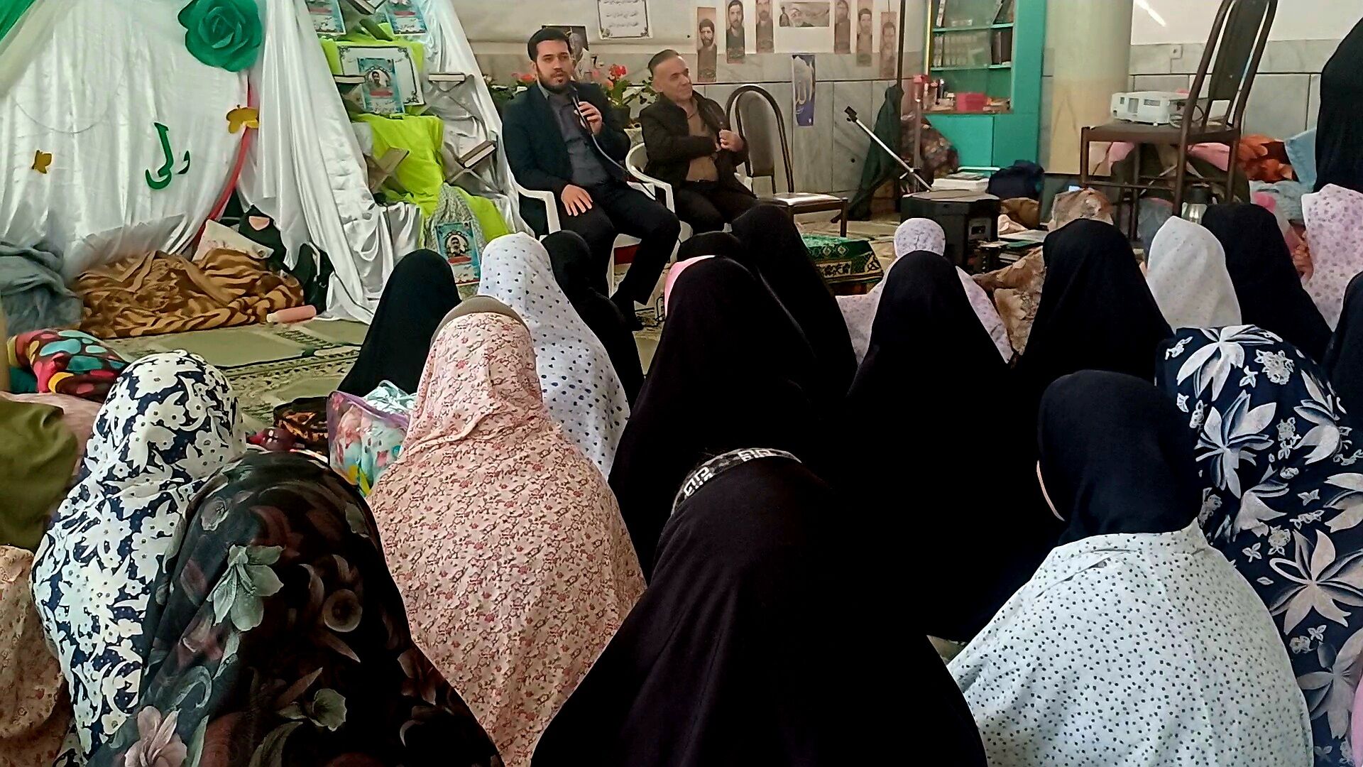 اعتکاف، پرواز دل‌های دختران دانش‌آموز کوهپایه