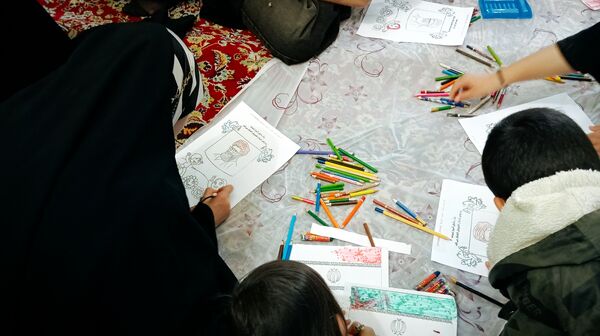 برپایی غرفه کودک در نماز جمعه شهرستان کاشمر 