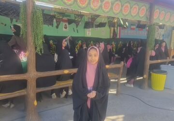 برپایی موکب عزاداری حضرت فاطمه زهرا (س) در دبستان قرآنی اکبرزاده