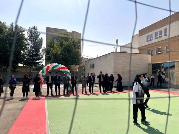 افتتاح زمین ورزشی تایل کورت در هنرستان عفت بجنورد