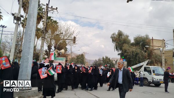 خروش مردم مومن و انقلابی شهرستان پلدختر در راهپیمایی روز جهانی قدس