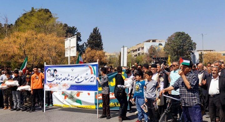 خروش مردم ولایتمدار فولادشهر در راهپیمایی روز قدس/ فیلم
