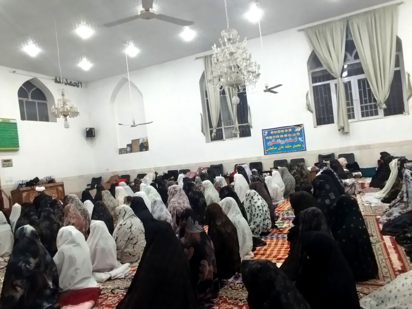 مراسم اعتکاف در مسجد روستای مهدی آباد خلیل آباد