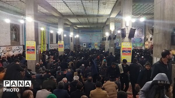 مراسم عزاداری برای شهادت امام خامنه ای در نیشابور 