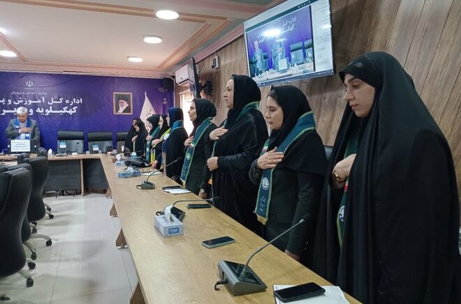 برگزاری جلسه تبیین برنامه‌ها و فعالیت‌های سازمان دانش‌آموزی در باشگاه فرهنگیان یاسوج