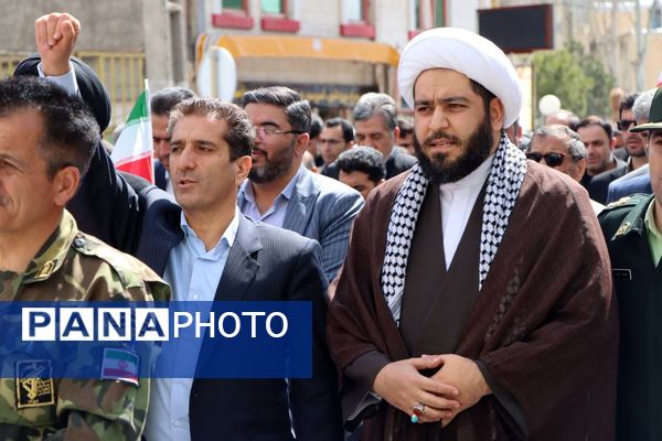 راهپیمایی روز قدس در شهرستان سرعین