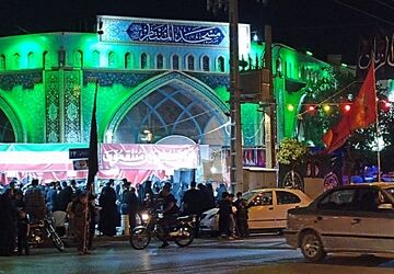 مراسم عزاداری  ابا عبدالله الحسین(ع)در مسجد المنتظر مشهد
