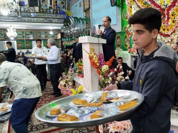 مراسم ولادت حضرت ابوالفضل العباس (ع) در حسینه شهرستان کاشمر 