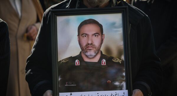 مراسم تشییع پیکرهای ۷ شهید گمنام در کرمانشاه