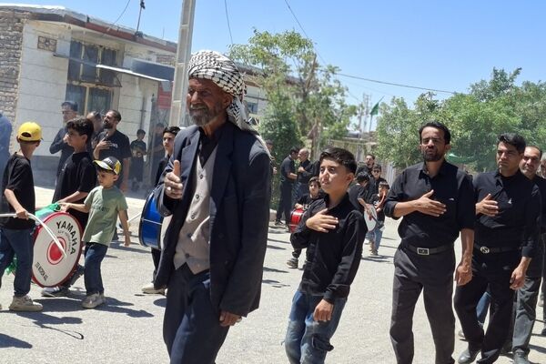 سنگان سیاه پوش محرم؛ وقتی کوچه‌ها به رنگ ماتم درمی‌آیند