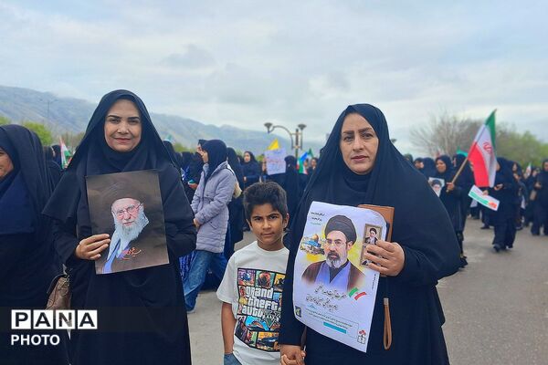 حماسه‌‌آفرینی باشتی‌ها در راهپیمایی روز قدس و تجدید بیعت با رهبری