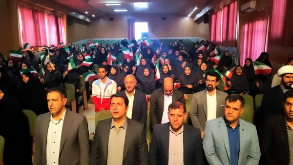 آئین پرطنین زنگ مهر و مقاومت در مدارس شهرستان خاتم 