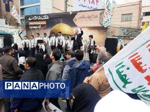 خروش ملت در روز قدس؛ حمایت بی‌وقفه از آرمان فلسطین