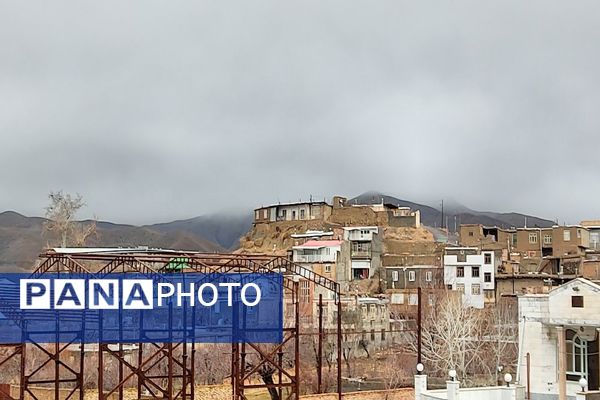 حال هوای شهر زیبای بار بعد از اولین بارش باران زمستانی