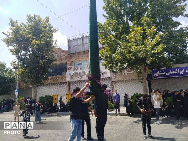 اشک و خون؛ نیشابور در سوگ پیامبر رحمت و امام مجتبای آل‌محمد (ع) غرق در عزاداری شد