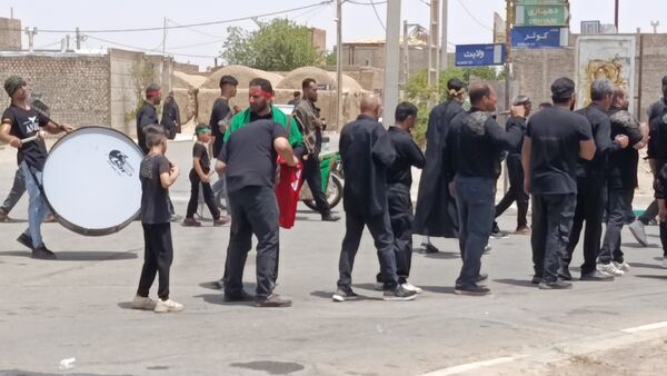 عزاداری در روستای مومن آباد قم