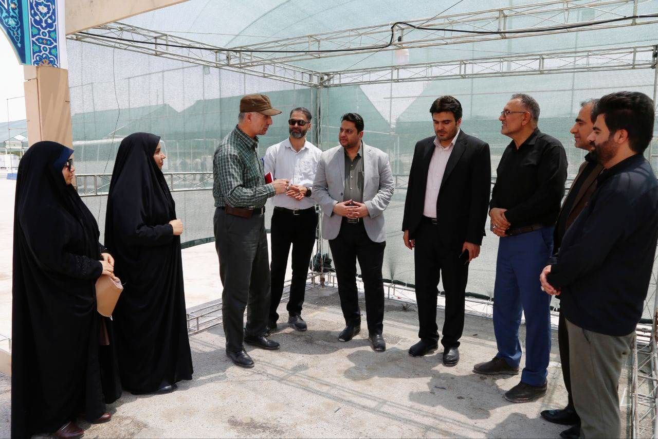 بازدید مشاور سازمان دانش‌آموزی‌ از محل برپایی موکب‌های سازمان دانش‌آموزی در مرز شلمچه