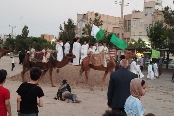 نمایش بازسازی واقعه غدیر در محله شیخ آباد قم