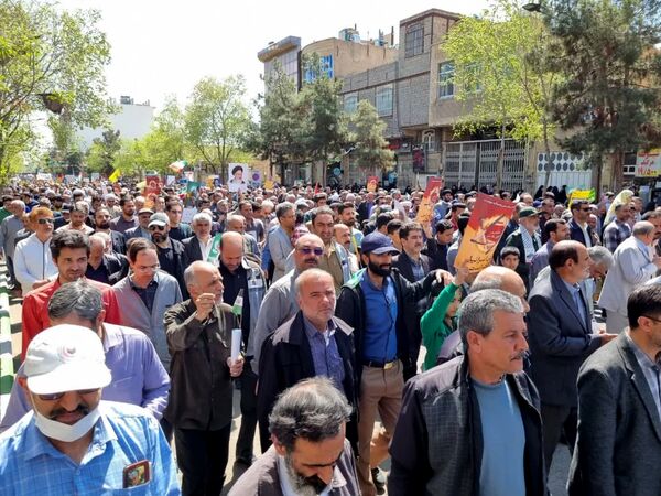 حضور پرشور مردم دارالمؤمنین کاشان در راهپیمایی روز قدس