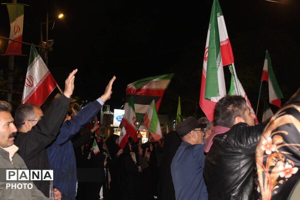 تجمع گسترده شهروندان بجنورد در حمایت از اقتدار کشور
