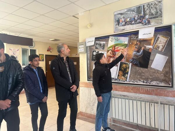 افتتاحیه نمایشگاه مدرسه انقلاب هنرستان فارابی