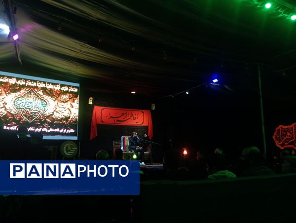 مراسم عزاداری ایام فاطمیه در شهرک سعدی شیراز