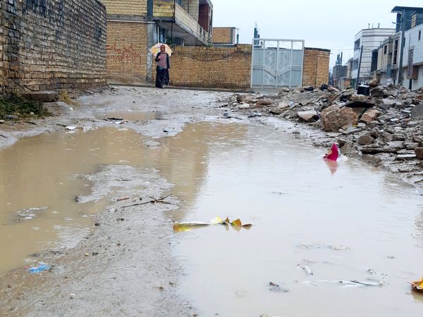 لردگان زیر باران، طراوت زمستانی در دل کوهستان
