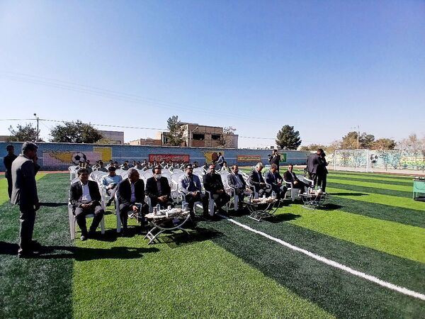 افتتاح استانی طرح «پهلوان سعید» و سه زمین چمن مصنوعی در کاشمر 