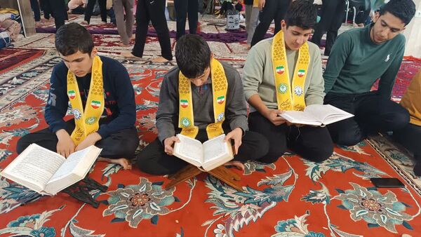 لحظاتی با معتکفین پیشتاز «مدرسه فلسطین» 