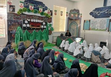 مراسم عزاداری حضرت زهرا(س) در دبستان دخترانه علمدار تفت
