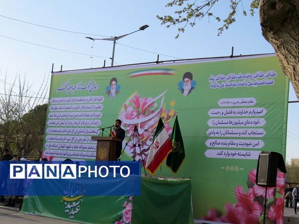 اقامه نماز عید فطر در شهرستان بجنورد 
