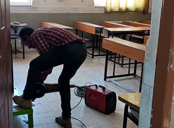 آماده سازی دبیرستان میثاق برای اول مهر