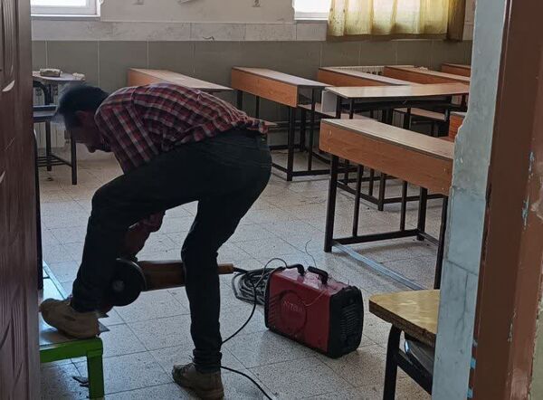 آماده سازی دبیرستان میثاق برای اول مهر