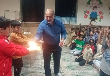  اردوی شبانه نجوم در دبستان واحدی شهرستان زارچ