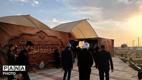 بازدید امام جمعه کاشمر از موکب صندوق امام حسین در محور کاشمر-خلیل آباد